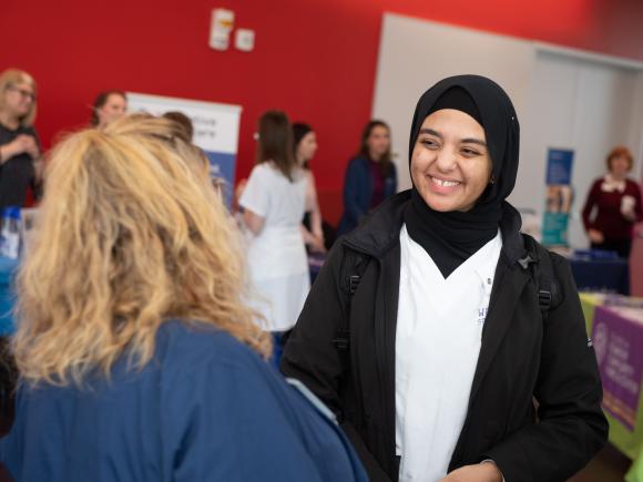 Student at Career Fair
