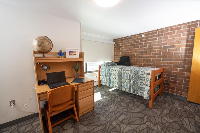Interior of an Apartment Complex bedroom.