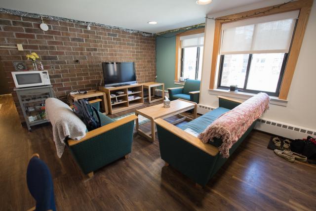 Interior of a student apartment in the Apartment Complex.